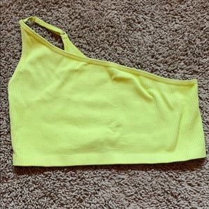 Neon single strap bra top
